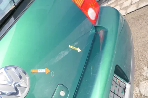 VW Lupo 6X Heckklappe Klappe Kofferraumklappe Scheibe grün LA6N (166671)