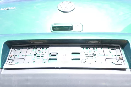 VW Lupo Stoßstange hinten Heckstoßstange Stoßfänger grün LA6N (166672)