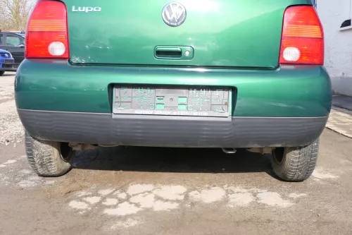 VW Lupo Stoßstange hinten Heckstoßstange Stoßfänger grün LA6N (166672)
