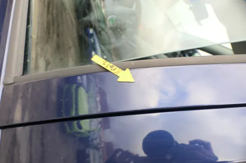 Skoda Octavia 1U Kombi + Limo Tür vorne links Fahrertür blau LF5U 9460 ohne Anba (166697)