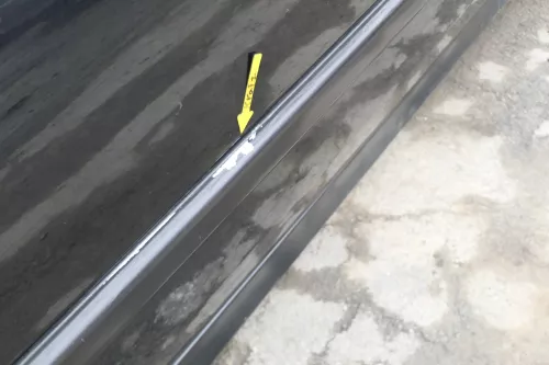 VW Golf 3 4 1E Cabrio Tür vorne links Fahrertür schwarz LC9Z - ohne Anbauteile (166772)