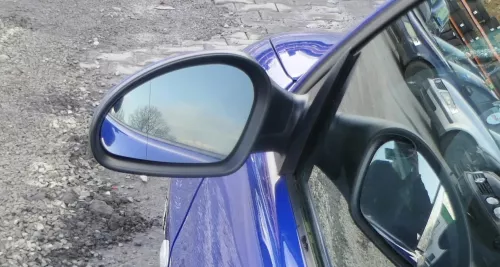 Seat Ibiza 6L elektrischer Spiegel Außenspiegel links blau LS5G elekt anklappbar (166835)