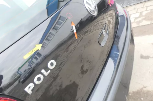 VW Polo 9N3 9N Heckklappe Kofferraumklappe Klappe schwarz LC9Z - Scheibe ohne (166865)