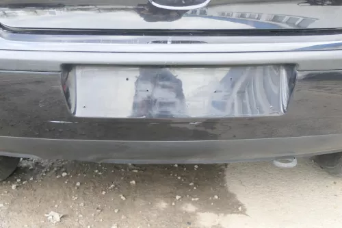 VW Polo 9N 9N3 Stoßstange Heckstoßstange hinten schwarz LC9Z (166866)