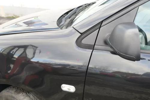 VW Polo 9N 9N3 manueller Spiegel Außenspiegel links vorne schwarz (166867)