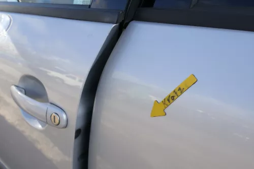 Passat 3B 3BG 3B6 Kombi Variant Tür hinten links silber grau LB7Z  (166905)
