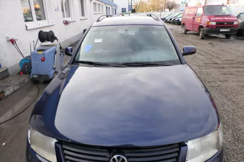 VW Passat 3B Motorhaube Klappe vorne vorn Haube blau LB5N (166917)