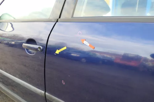 Passat 3B 3BG 3B6 Kombi Variant Tür hinten links blau LB5N (166924)