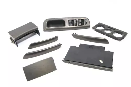 VW Passat 3B 3BG Mittelkonsole Verkleidung Aschenbecher Dekor braun netzoptik (166931)