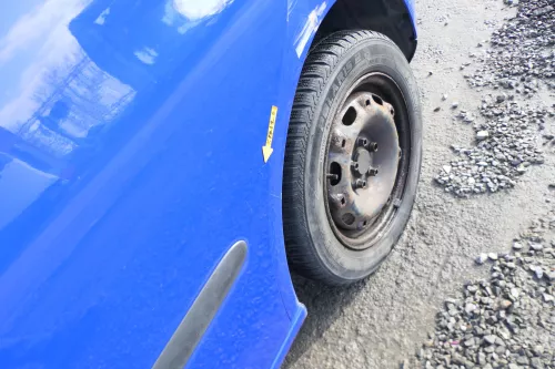 Seat Ibiza 6L Tür 4/5-Türer hinten links blau LS5G - ohne Anbauteile (167191)
