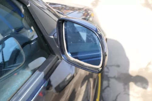 VW Bora Golf 4 elektrischer Spiegel Außenspiegel rechts mit Glas blau LC5M (167230)