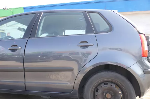 VW Polo 9N 9N3 Tür hinten links 4/5-Türer grau LC7V - ohne Anbauteile (167244)