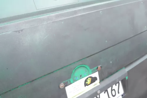 VW T4 Transporter Heckklappe Klappe hinten Kofferraumklappe grün schwarz Kasten (167266)