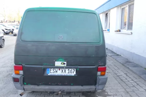 VW T4 Transporter Heckklappe Klappe hinten Kofferraumklappe grün schwarz Kasten (167266)