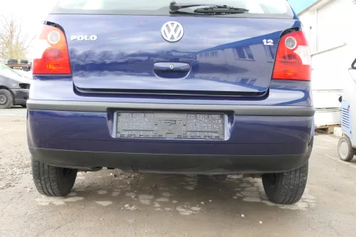 VW Polo 9N 9N3 Stoßstange Heckstoßstange hinten blau LB5N indigoblau (167551)