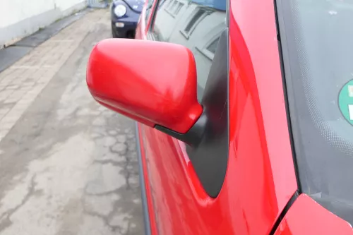 VW Polo 6N manueller manuell Spiegel Außenspiegel rechts rot LP3G & Glas