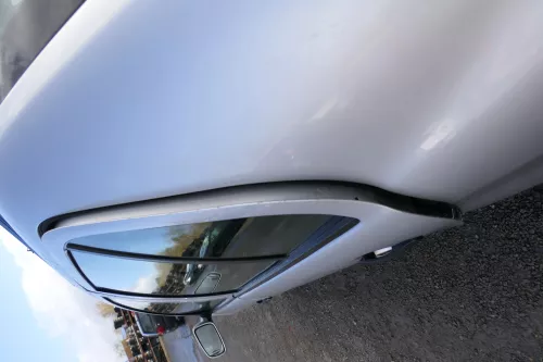 Skoda Fabia 6Y Limousine Schrägheck Tür hinten links grau silber LF7T (167767)
