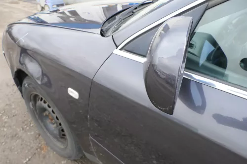 Audi A6 4B Spiegel Außenspiegel links elektrisch blau lila LZ4V + GLAS (167799)