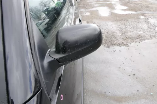 VW Lupo Arosa manueller Spiegel Außenspiegel links manuell schwarz großer (167841)