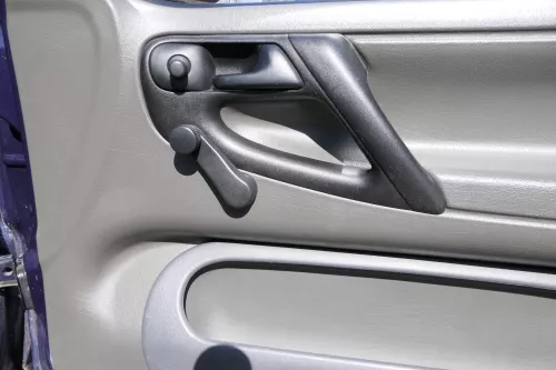 VW Polo 6N Türverkleidung Verkleidung Tür vorne rechts 2/3-Türer grau i (167858)