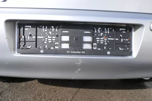 VW Polo 6N2 Stoßstange hinten Heckstoßstange Stoßfänger silber LA7W (167873)