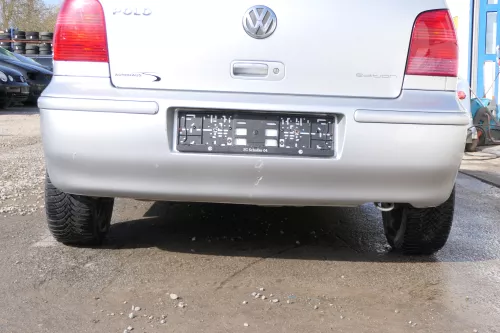 VW Polo 6N2 Stoßstange hinten Heckstoßstange Stoßfänger silber LA7W (167873)