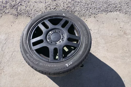 4x Golf 4 Alufelge Felge 205/55 R16 91V 1J0601025AC Ronal 2-4mm schwarz  (168020)