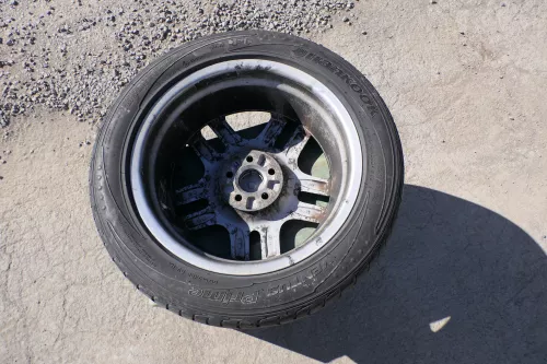 4x Golf 4 Alufelge Felge 205/55 R16 91V 1J0601025AC Ronal 2-4mm schwarz  (168020)