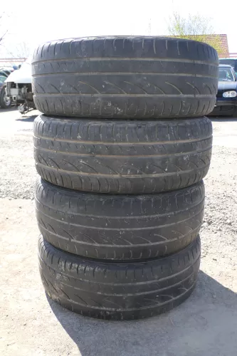 4x Golf 4 Alufelge Felge 205/55 R16 91V 1J0601025AC Ronal 2-4mm schwarz  (168020)