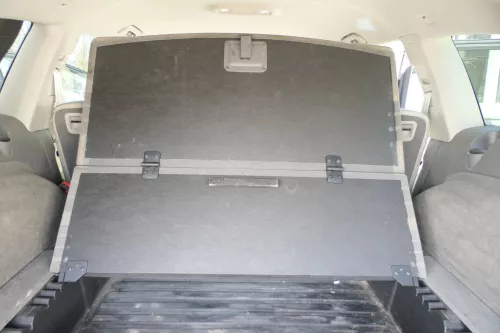 Audi Q7 4L Kombi Verkleidung Teppich Kofferraum Kofferraumteppich grau achatgrau (168110)
