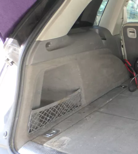 Audi Q7 4L Abdeckung Verkleidung Kofferraum hinten links Seite grau achatgrau (168112)