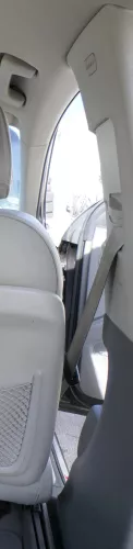 Audi Q7 4L B-Säulen Verkleidung vorne rechts Abdeckung um Gurt achatgrau grau (168117)
