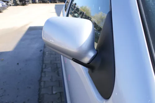 VW Polo 6N manueller manuell Spiegel Außenspiegel rechts mit Glas silber LB7Z