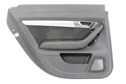 1x Audi A6 4F Türverkleidung Verkleidung Tür hinten links schwarz (168346)
