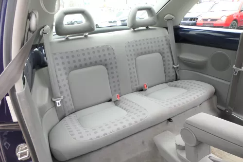 VW New Beetle 9C Sitz Sitze hinten Rückbank Rücksitzbank Lehne grau (168423)