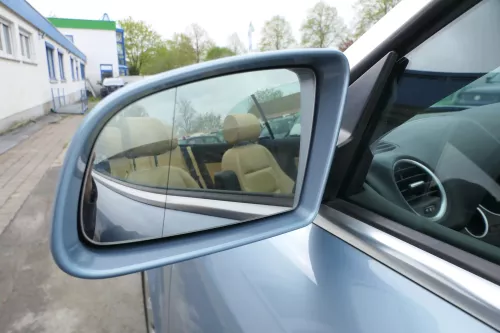 A4 8H Cabrio elektrischer Spiegel Außenspiegel links blau LY5S (168592)