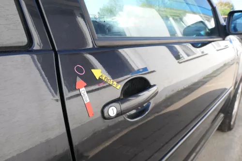 VW Golf 4 Tür vorne rechts Beifahrertür 2/3-Türer schwarz LC9Z ohnAnbauteile (168816)