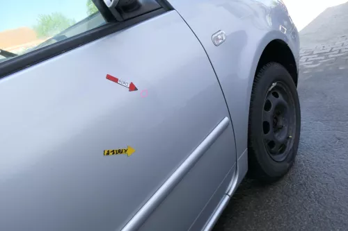 VW Lupo Seat Arosa Tür vorne rechts Beifahrertür silber LA7W (mechanischerFenst (168846)