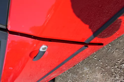 VW Lupo Seat Arosa Tür vorne links Fahrertür rot LP3G (mechanischer FH) (168877)