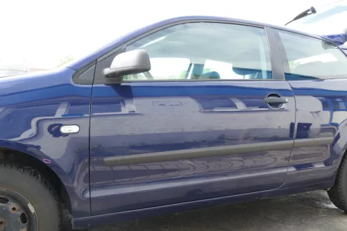 VW Polo 9N 9N3 Tür vorne links Fahrertür 2/3-Türer blau LB5N ohneAnbautei