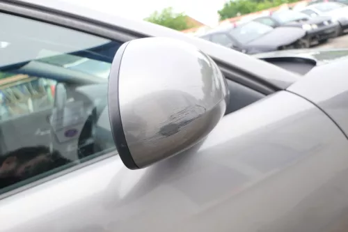 Seat Ibiza 6L elektrischer beheizter Spiegel Außenspiegel rechts grau LS7U (169248)