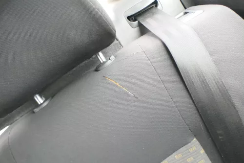Ibiza 6L Rückbank Rücksitzbank Sitz Kopfstütze Sitzfläche Sportsitz gelb schwarz (169254)