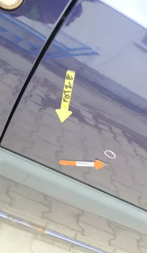 VW Golf 3 Tür vorne links Fahrertür 2/3-Türer blau LC5L (169369)