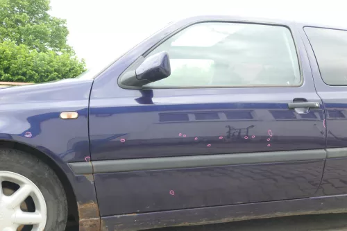 VW Golf 3 Tür vorne links Fahrertür 2/3-Türer blau LC5L