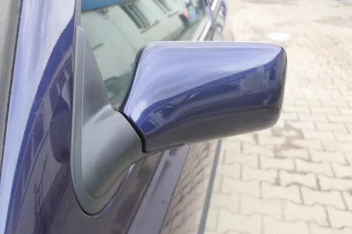 VW Golf 3 Vento mechanischer Spiegel Außenspiegel links mit Glas blau LC5L (169374)