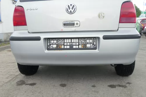 VW Polo 6N2 Stoßstange hinten Heckstoßstange Stoßfänger silber LB7Z (169403)