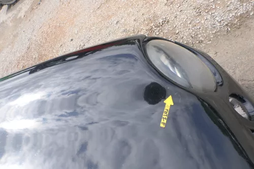 VW Lupo Motorhaube Klappe Frontklappe Haube vorne schwarz L041 uni (169449)