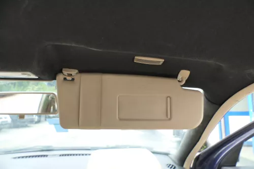 VW Passat 3B 3BG / Golf 4 Lupo Sonnenblenden Sonnenblende rechts beige besch (169485)