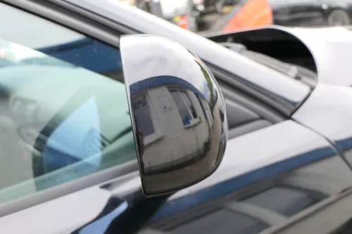 Audi A4 B5 Spiegel Außenspiegel rechts elektrisch schwarz LY9B Facelift  (169670)