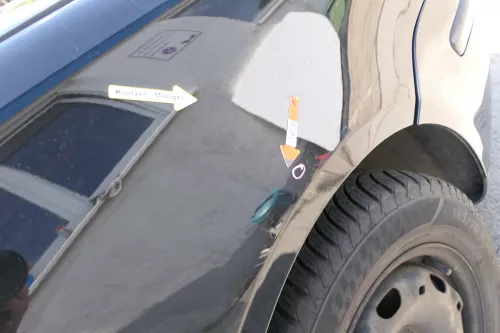 VW Polo 9N Kotflügel vorne rechts schwarz LC9Z bis ca.Bj.2004  (169702)